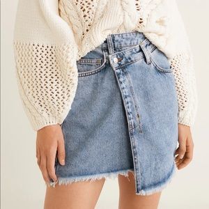 MANGO denim skirt